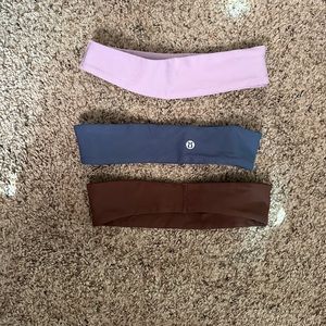 Lululemon lot of 3 headbands Wunder train